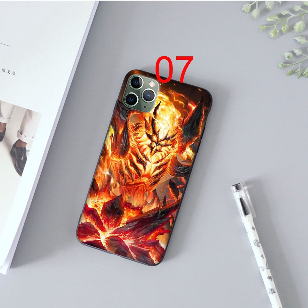 Ốp điện thoại dẻo đen in hình Dota 2 cho iPhone SE 2 11 Pro XR XS Max