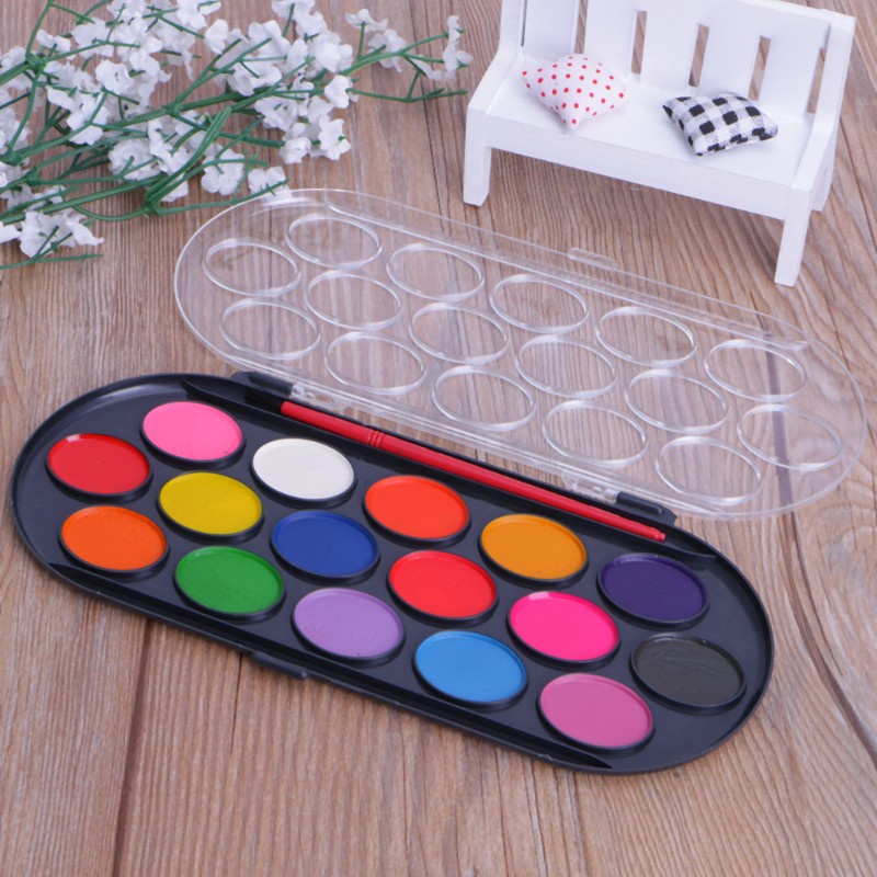 Bộ 16 Cọ Vẽ Màu Nước Mini Dành Cho Trẻ Em