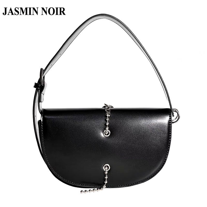 Túi xách da pu JASMIN NOIR hình yên ngựa thời trang cho nữ