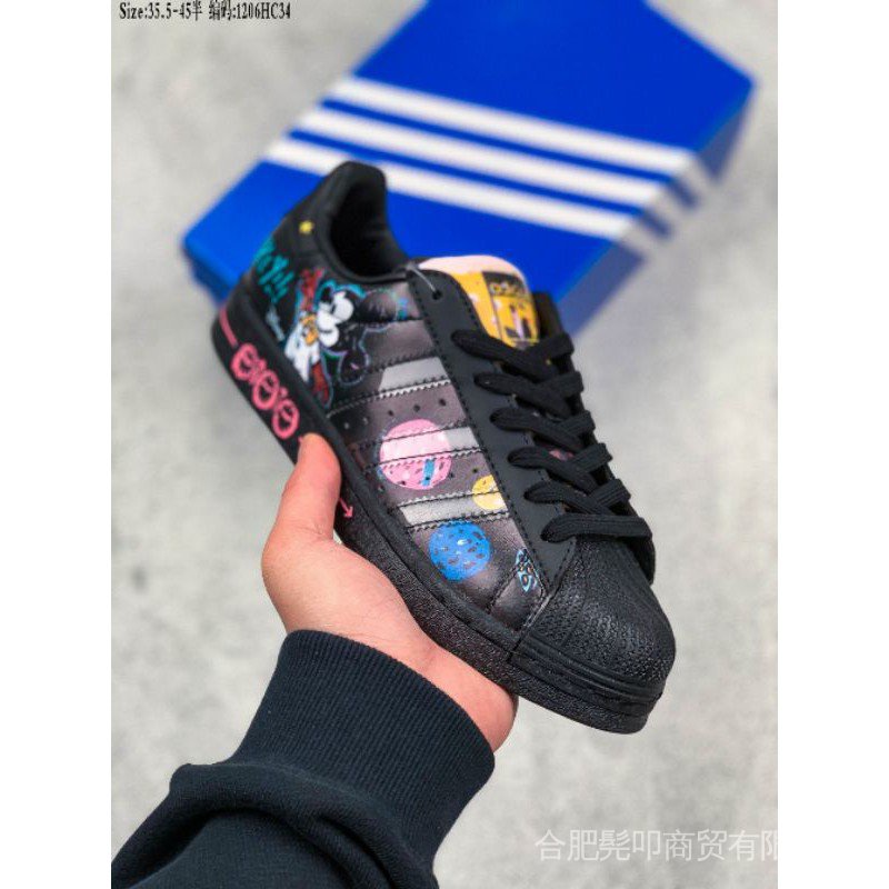 Giày Thể Thao Adidas Stan Smith Fegstastic 1206hc34 Màu Đen/Hồng Thời Trang Cho Nam Và Nữ Chất Lượng Cao-36-45 euro