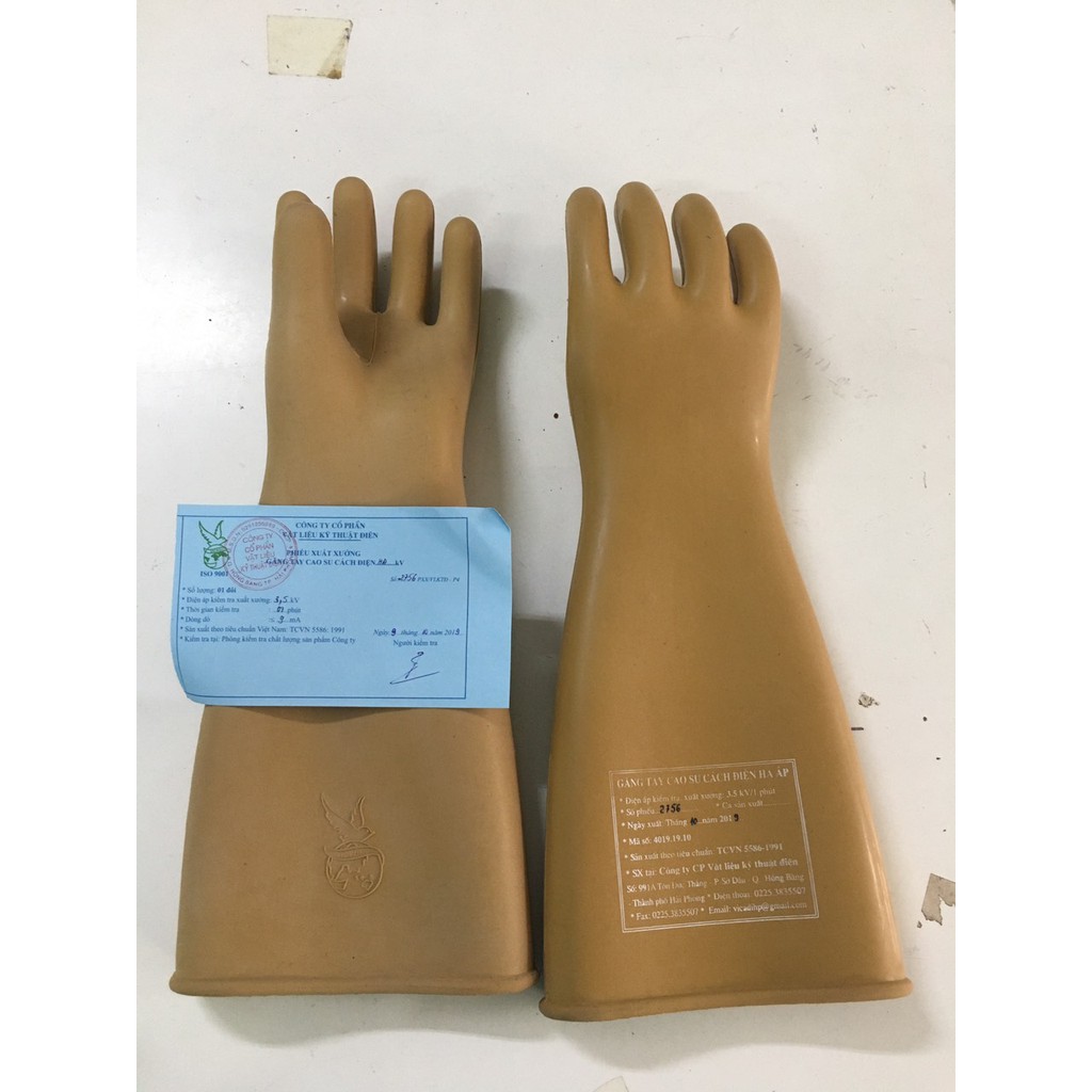 Găng tay cách điện hạ áp Vicadi Việt Nam