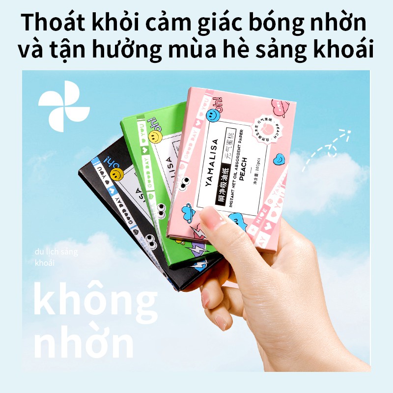 Set 100 tờ giấy thấm dầu YAMALISA kiềm dầu lâu trôi độc đáo | BigBuy360 - bigbuy360.vn