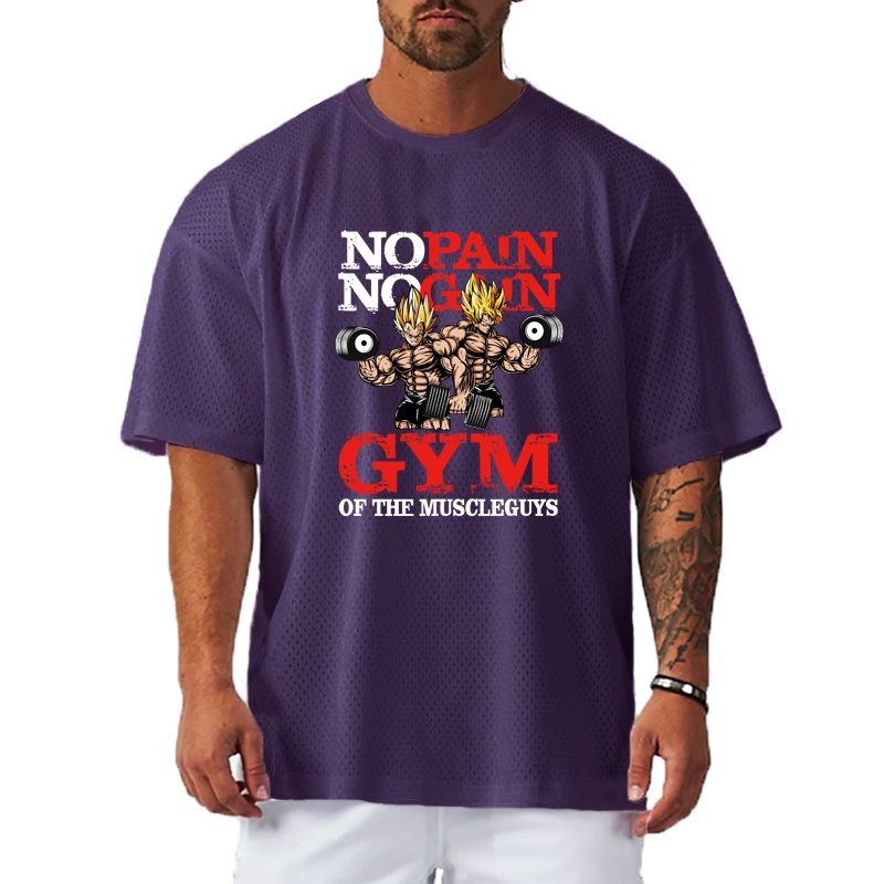 Áo Thun Thể Thao Tay Ngắn Phối Lưới Khô Thoáng Nhanh Thời Trang Cho Nam