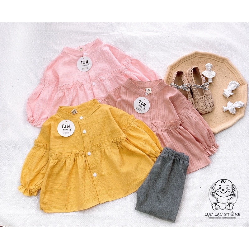 Set áo babydoll đi học cho bé gái size 10-20kg (1-5 tuổi)