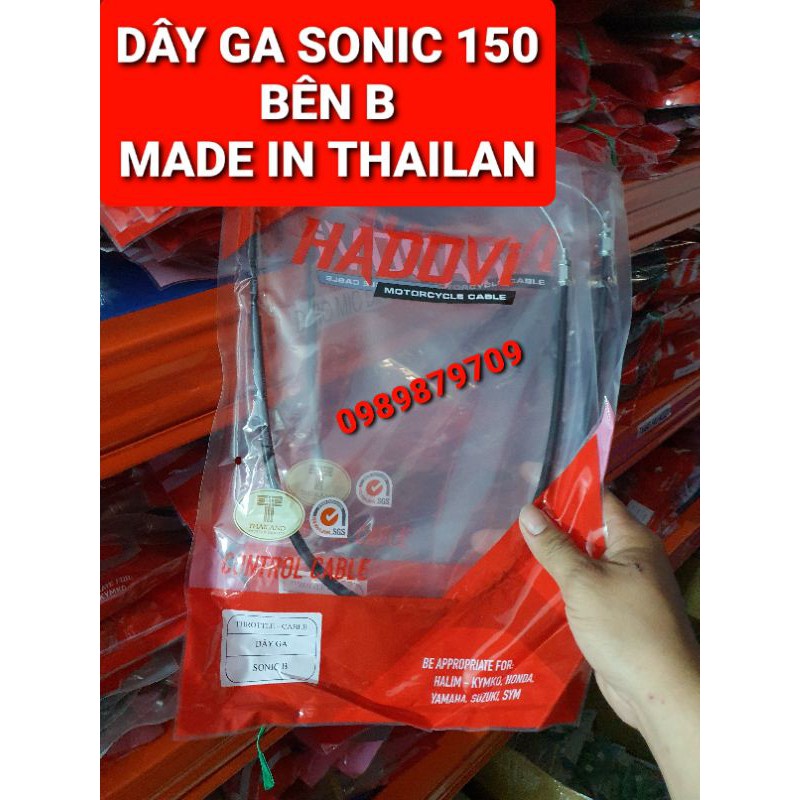 DÂY COL &amp; DÂY GA SONIC 150 CHÍNH HÃNG