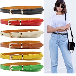 Phiên bản đặc biệt của Hàn Quốc của thắt lưng hoang dã thắt lưng quần jean phải có thắt lưng khóa kim loại thắt lưng mỏng nhiều màu tùy chọn phụ kiện thắt lưng nữ sinh