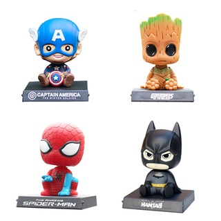  63 Phong Cách Avengers Người Nhện Batman Người Sắt Slam Dunk Uzumaki Naruto Son Goku Luffy Lắc Đầu Búp Bê PVC Nhân Vật Hành Động Đồ Chơi Mô Hình Giá Đỡ Điện Thoại Giá Đỡ Xe Trang Trí Quà Tặng 