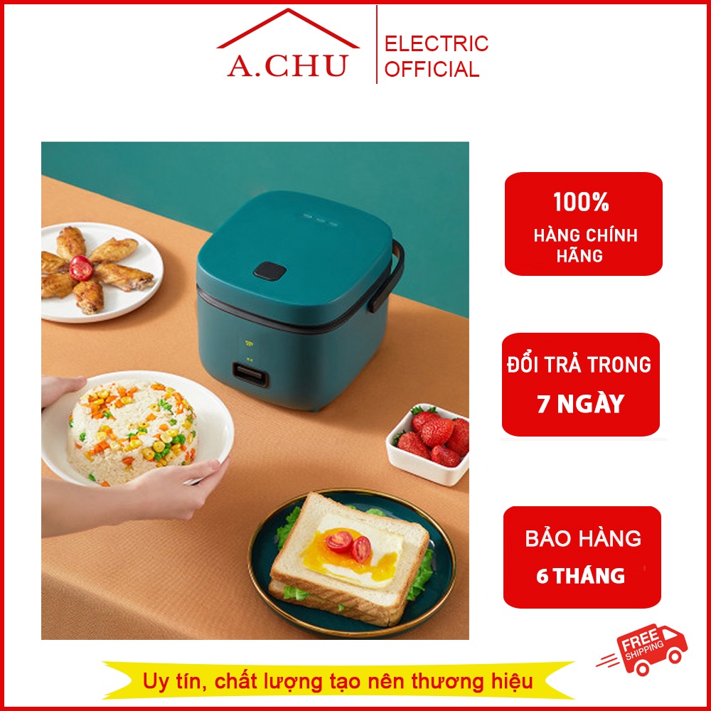 Nồi Cơm Điện Mini Đa Năng JIASHI 1,2L Hàng Nội Địa Cao Cấp Nấu Cháo, Chưng, Hấp