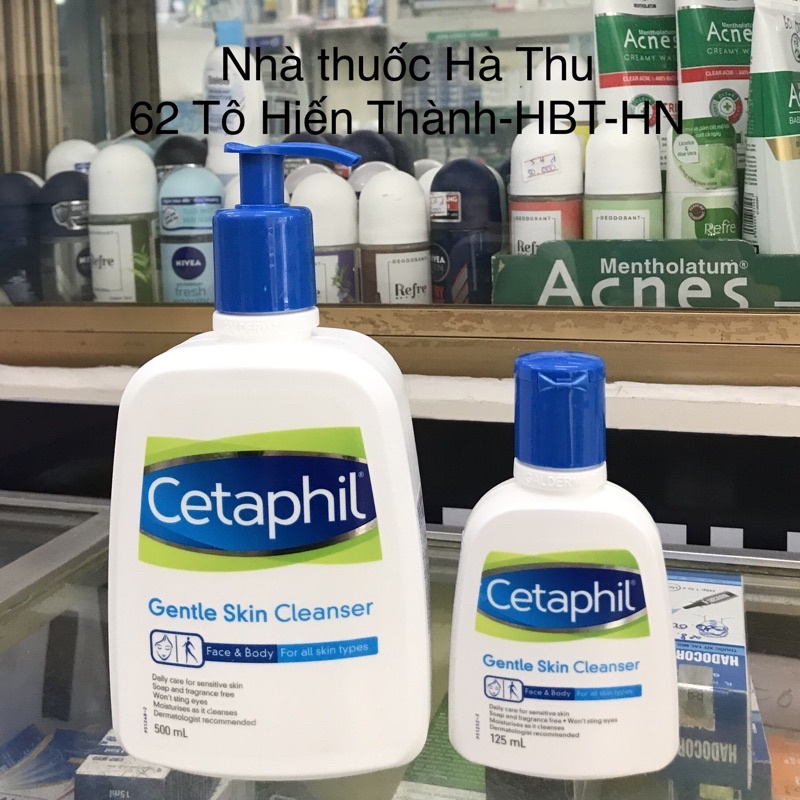 Sữa rửa mặt dịu nhẹ Cetaphil 125ml - 500ml cho da nhạy cảm