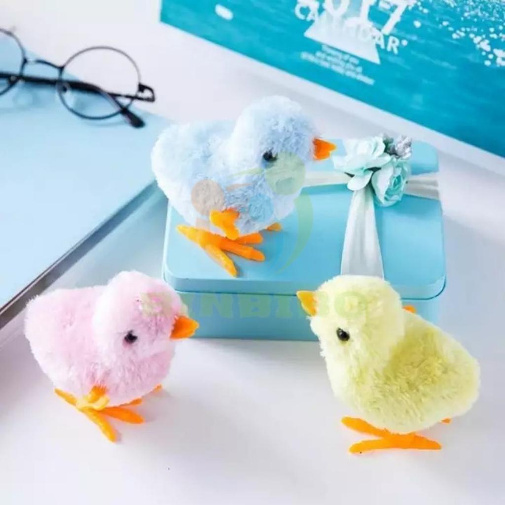 Gà con đồ chơi vặn cót biết nhảy lon ton vui nhộn cho bé