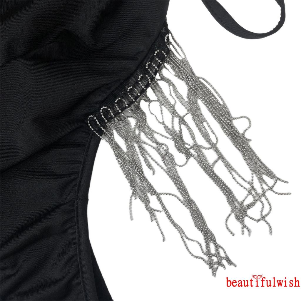 BEAUTIFULWISH-Women Sleeveless Bodysuit with Deep V Neck, Solid Color Skinny Fit High Waist Summer Clothing | BigBuy360 - bigbuy360.vn