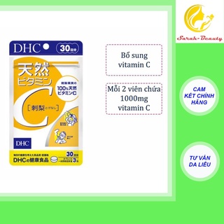 Viên uống DHC Bổ sung Vitamin C Nhật Bản giúp sáng da, mờ thâm, ngừa mụn