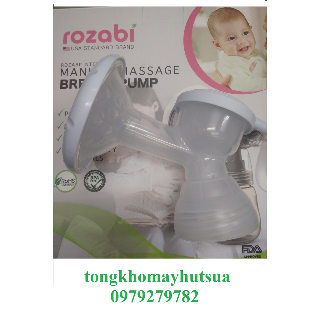 Bộ bình cổ trên thay thế cho Máy hút sữa Rozabi Basic