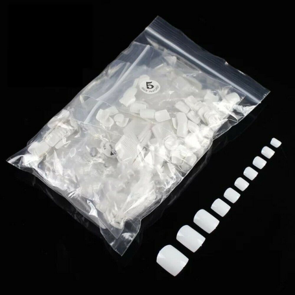 [Hàng mới về] 500 Móng chân giả bằng acrylic nhiều màu sắc thời trang cho nữ diy