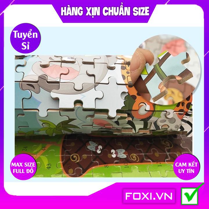 Tranh ghép hình puzzle Foxi-Đồ chơi bằng gỗ-giáo dục cho bé trò chơi trí tuệ đa dạng các mẫu-Giúp bé phát triển tư duy
