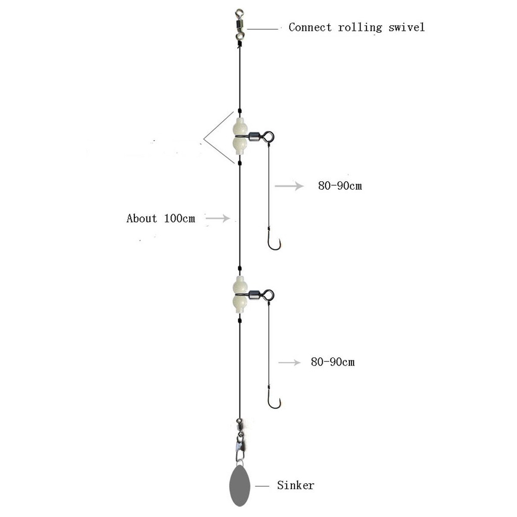 Set 30 khớp khuyên câu cá 3 đầu đa năng chuyên dụng