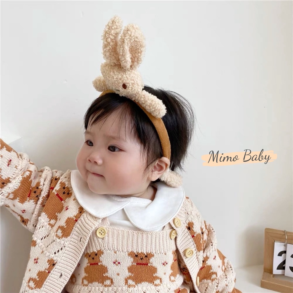 Bờm cài tóc hình thỏ bông, gấu bông đáng yêu cho bé mimo baby KT11