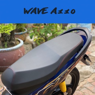 Yên Wave A110 đời 2017-2023 2 tầng gọt góc cạnh bọc da xịn 4 chiều may phối chỉ , nguyên cái về lắp xe