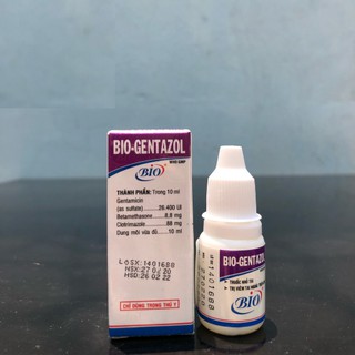 Dung dịch nhỏ tai - nhỏ tai bio gentazol viêm tai chó mèo