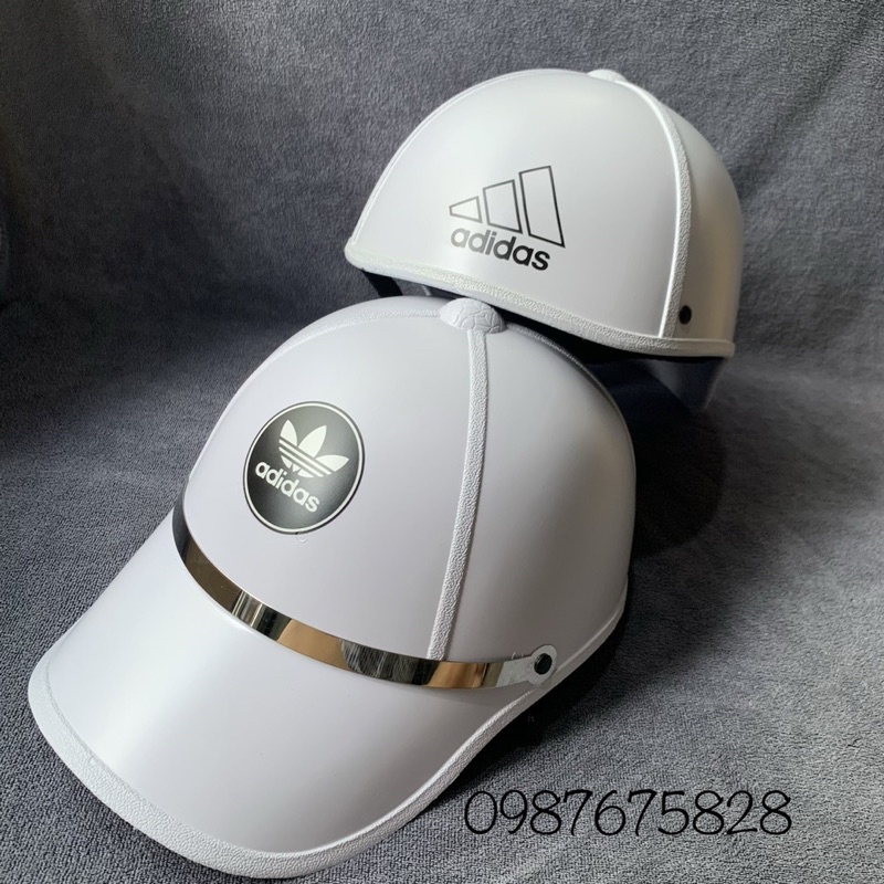 Nón bảo hiểm kết thể thao Nam-Nữ đai inox adidas dày sịn