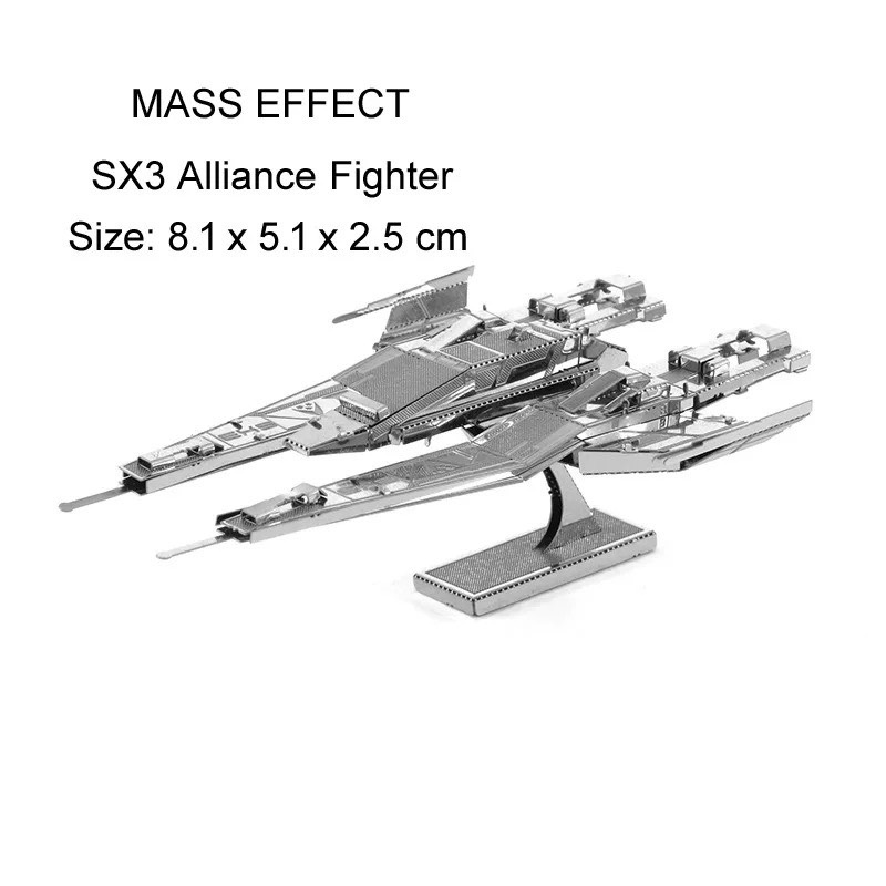 Mô hình 3D kim loại lắp ráp phi thuyền SX3 Alliance Fighter