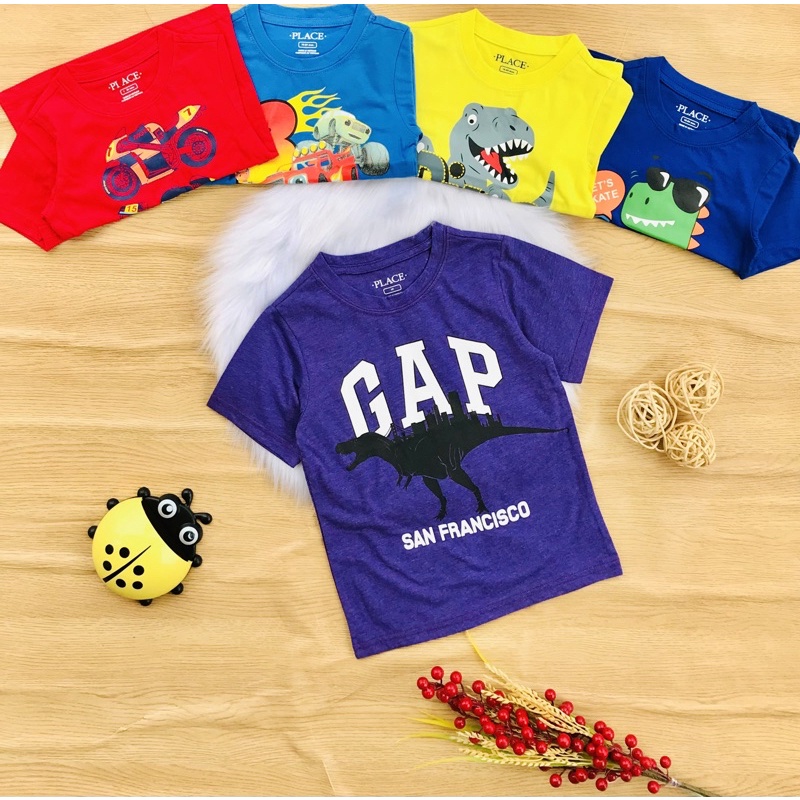 🦖 Áo cotton Place xuất bé trai từ 10-25kg
