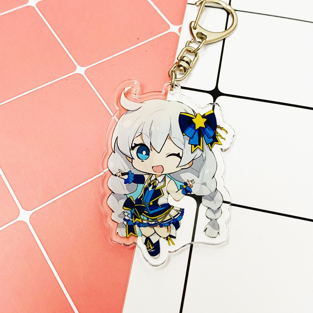 Móc khóa Mica trong acrylic Honkai Impact 3 ver treo Sing quà tặng fan anime