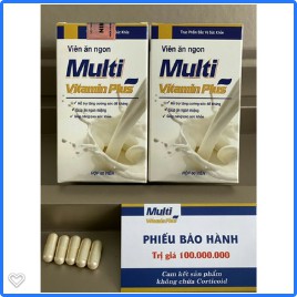 VIÊN UỐNG TĂNG CÂN MULTIVITAMIN THÁI LAN PLUS HỘP 60 VIÊN ( MUA 1 TẶNG 1 mặt nạ đắp mặt, gel rửa tay, xịt kháng khuẩn)