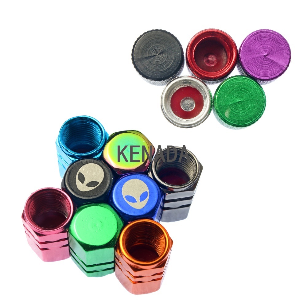 Set 2 Nắp Van Bánh Xe Bằng Nhôm Cao Cấp