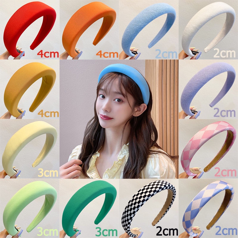 Băng Đô Cài Tóc Bản Rộng Phong Cách Hàn Quốc Xinh Xắn Cho Nữ