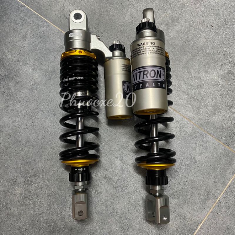 Phuộc Bình Dầu Nitron Gắn Air blade  Novo 4 5 6 Impulse Feliz NVX PCX DYLAN SH Ý ...