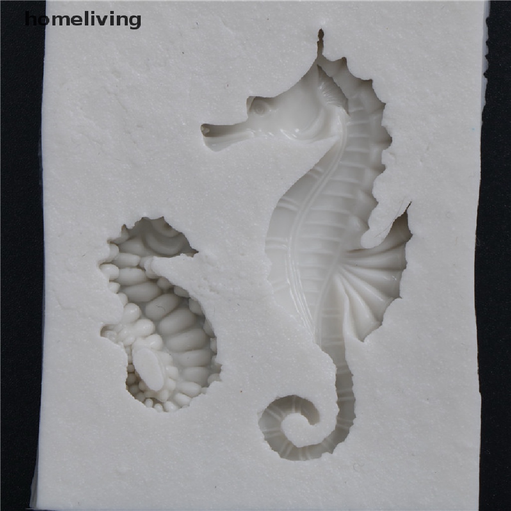 Khuôn Silicone Làm Bánh Hình Cá Ngựa Độc Đáo Tiện Dụng