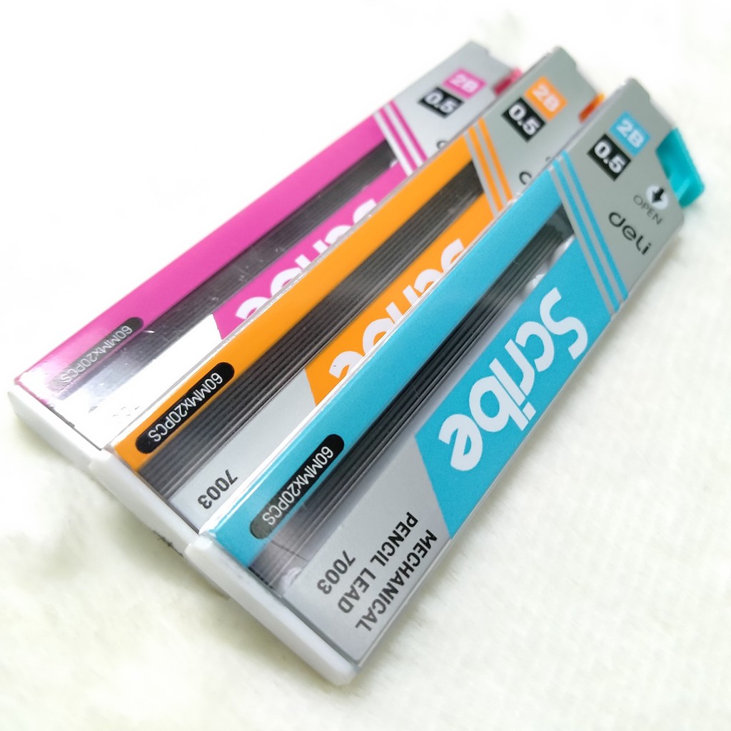 Ruột Chì Bấm Gold 502, Sharp Lead YoYo, Ruột Bút Chì Kim 0.5mm 2B 7003 Deli - Ngòi 0.5mm