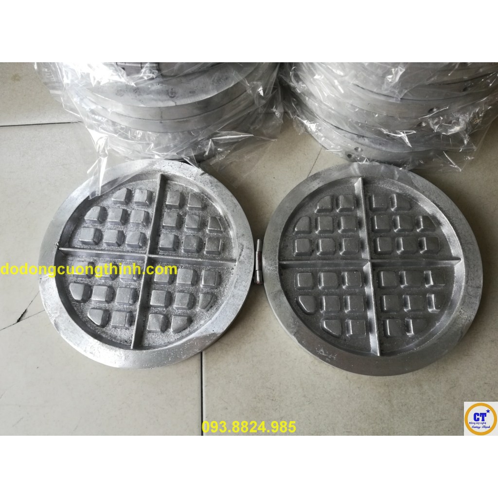 Khuôn bánh kẹp dầy nhôm đường kính bán 16cm