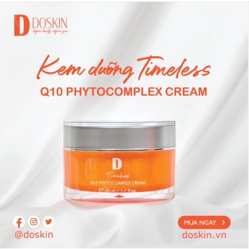 (Tặng 8 Mặt Nạ Kèm Theo)Lỗ Chân Lông To Hay Làn Da Lão Hoá Đã Có Q10 Doskin Dưỡng Da Toàn Diện | BigBuy360 - bigbuy360.vn