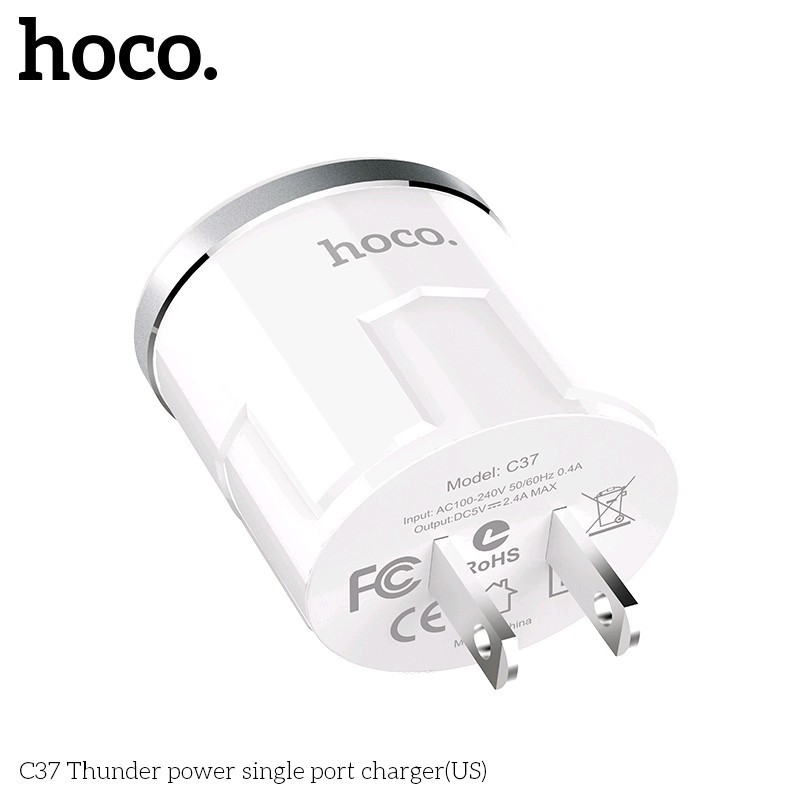 CỦ SẠC HOCO C37 - HỖ TRỢ SẠC NHANH