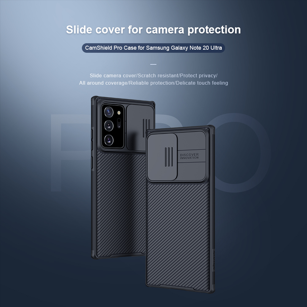 Ốp Điện Thoại Nillkin Camshield Pro Cho Samsung Galaxy Note 20 Ultra Bằng PC Cứng Thiết Kế Nắp Trượt Bảo Vệ Camera