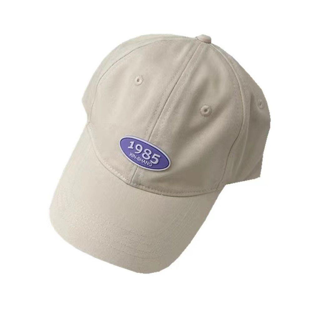 Mũ Lưỡi Trai Cotton Họa Tiết Số 1985 Thời Trang Đường Phố Hàn Quốc