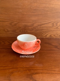 Cốc capuchino vân đá gốm sứ Bát Tràng