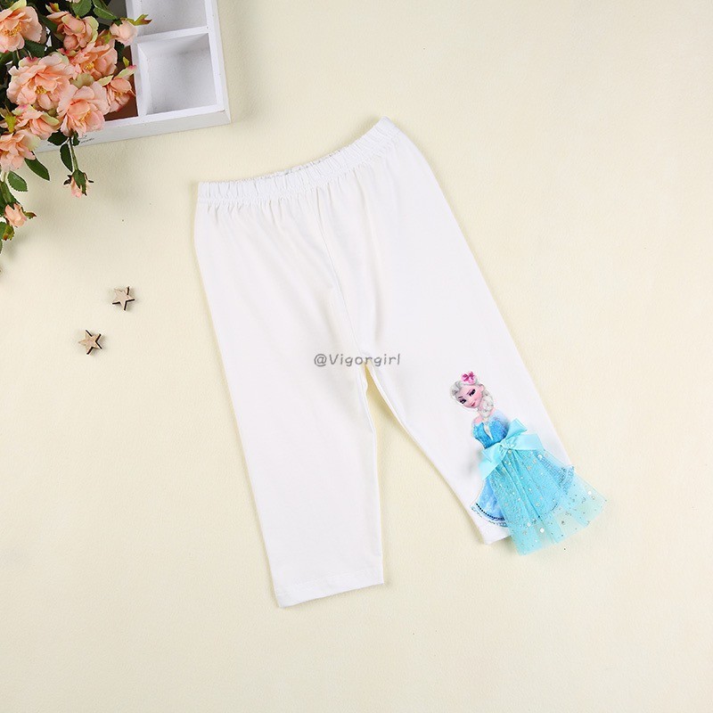 VG Quần legging cotton cho bé gái mùa hè