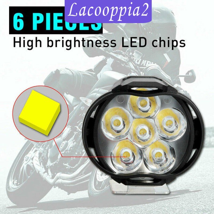 2 Đèn Pha Led Lapoppia2 1000lm 10w Cho Xe Máy