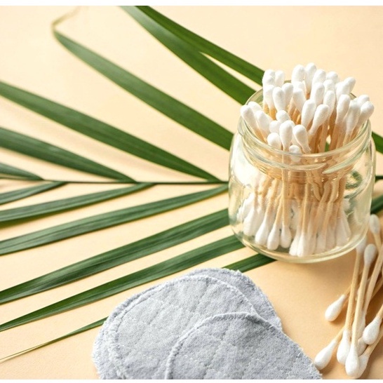 Tăm Bông Ngoáy Tay, Bồng Tẩy Trang Người Lớn Trẻ Em Kháng Khuẩn An Toàn Cho Bé