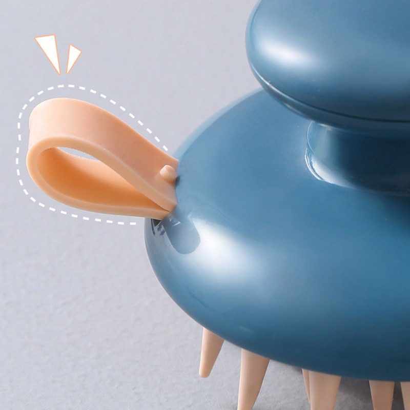 Lược mát xa da đầu khi tắm làm từ silicon mềm mại thoải mái cho người trưởng thành và trẻ em