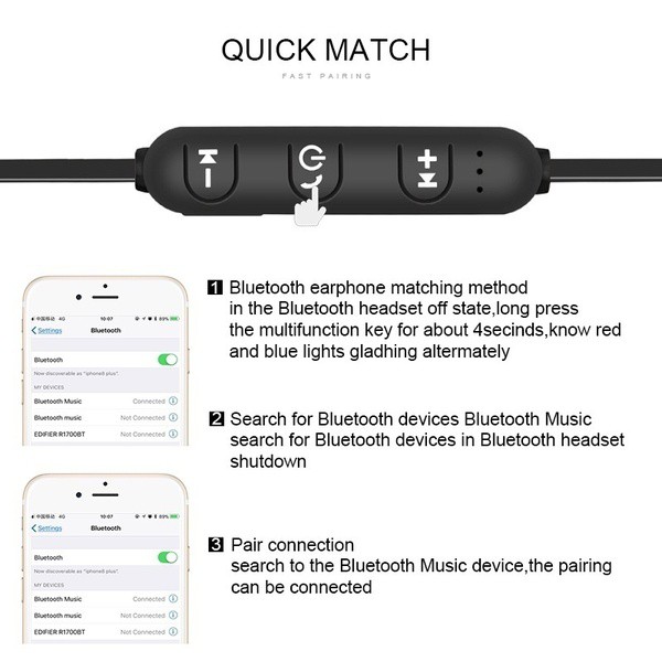 Tai nghe thể thao bluetooth không dây chống mồ hôi dùng cho điện thoại di động