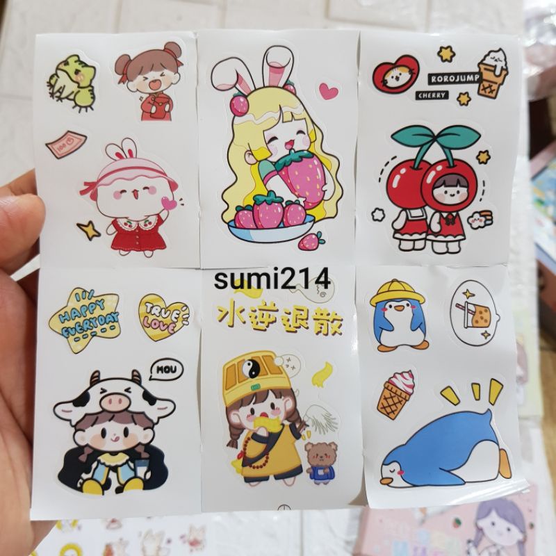 Sét 600 hình dán stick siêu cute