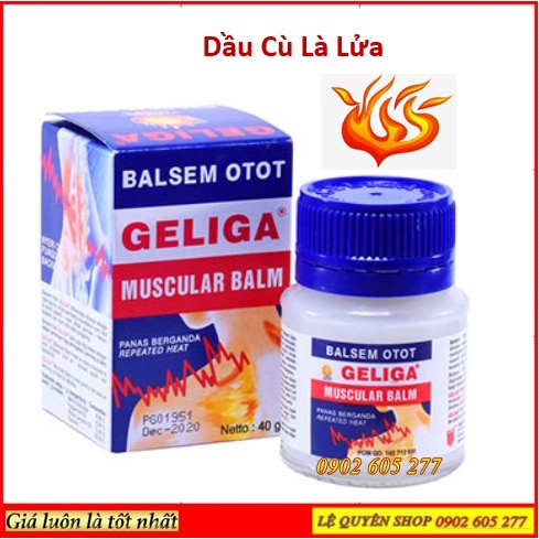 Dầu cù là lửa Geliga Muscular Balm 40gr + xoa dịu những cơn đau nhức