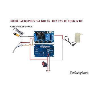 Combo Tự Làm Máy Bơm Phun Nước Tự Động V2.2 - 5V