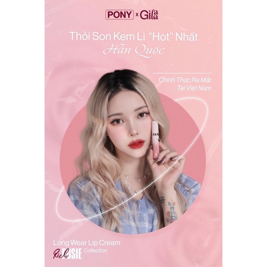 Son Kem Lì, Lâu Trôi Hàn Quốc Gilaa Long Wear Lip Cream