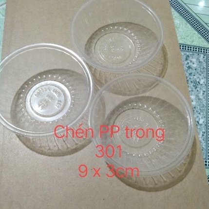 Lốc 50 chén nhựa trong dùng 1 lần, size tiểu trung đại