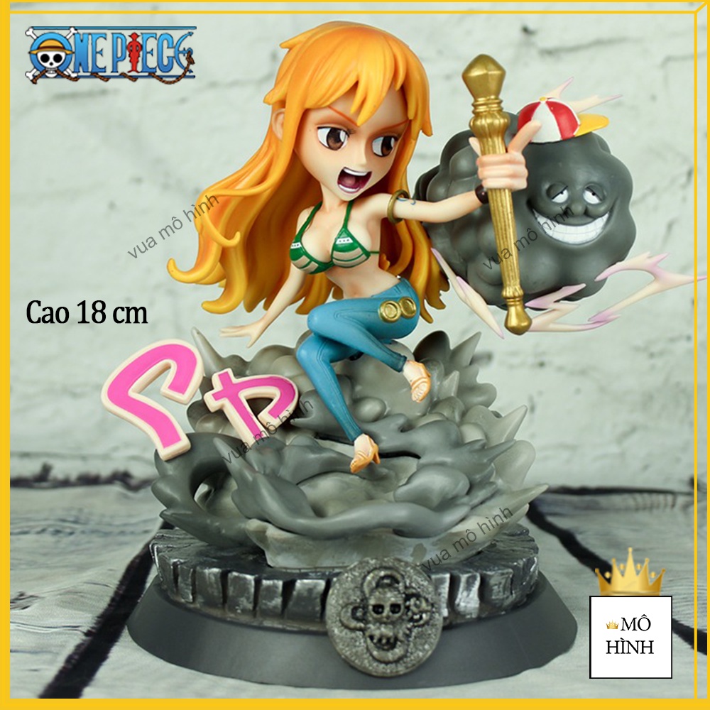 Mô Hình Hoa Tiêu Nami trạng thái chiến đấu Cao 18cm - Tượng Figure Miêu Nữ One Piece Vua Hải Tặc